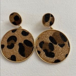 Zara Leopard & Gold Earrings ✨